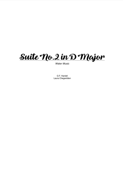 Water Music - Suite 2 in D Major for String Quartet image number null