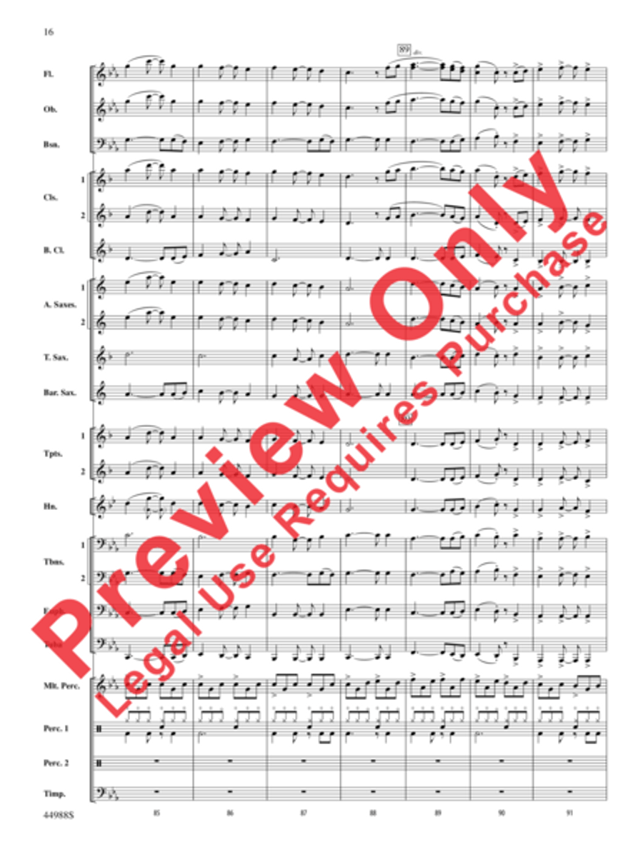 Escape from Dead Raider's Hollow Concert Band scores gallery preview page 17