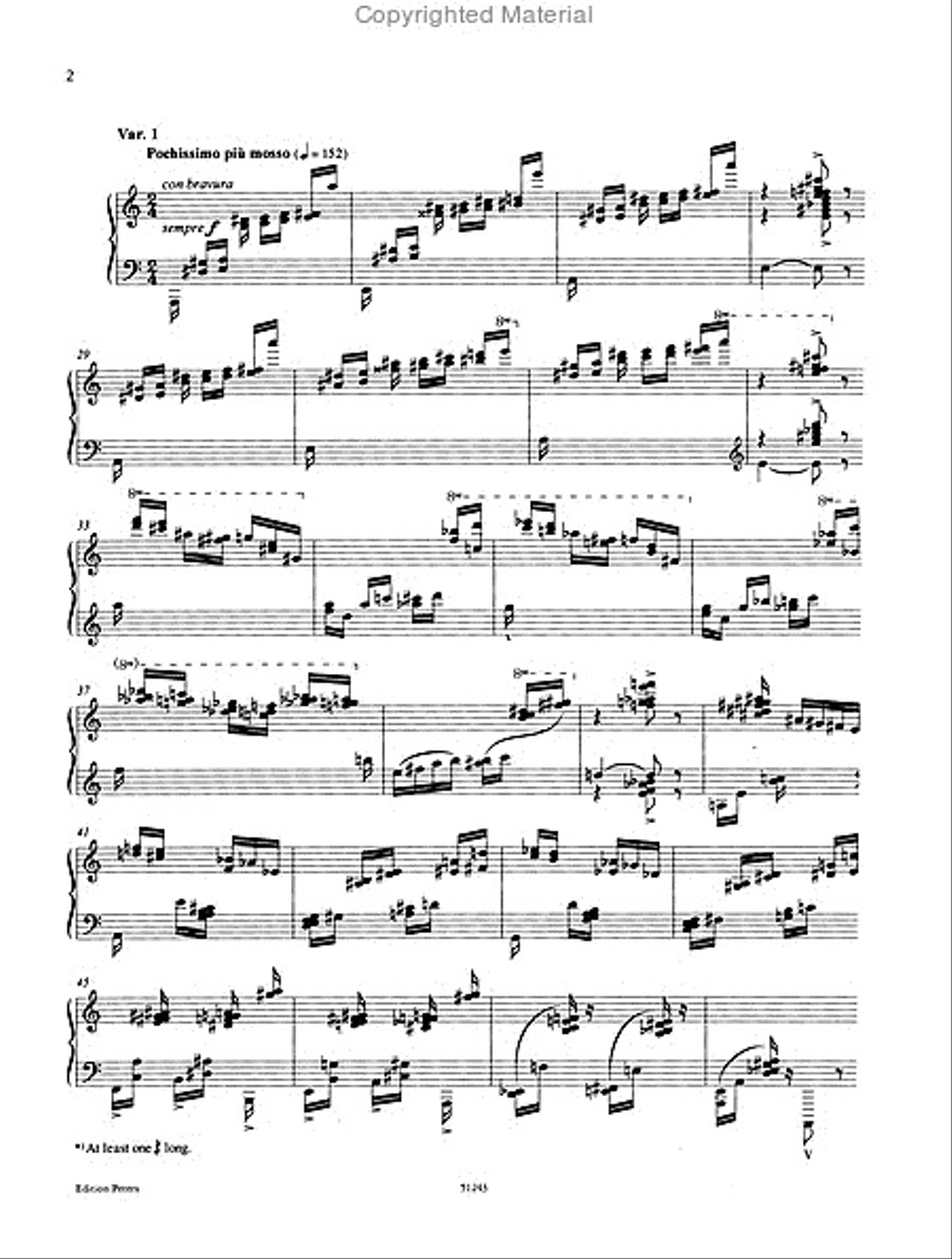 Variations on a Theme of Paganini for Piano Piano Solo scores gallery preview page 4