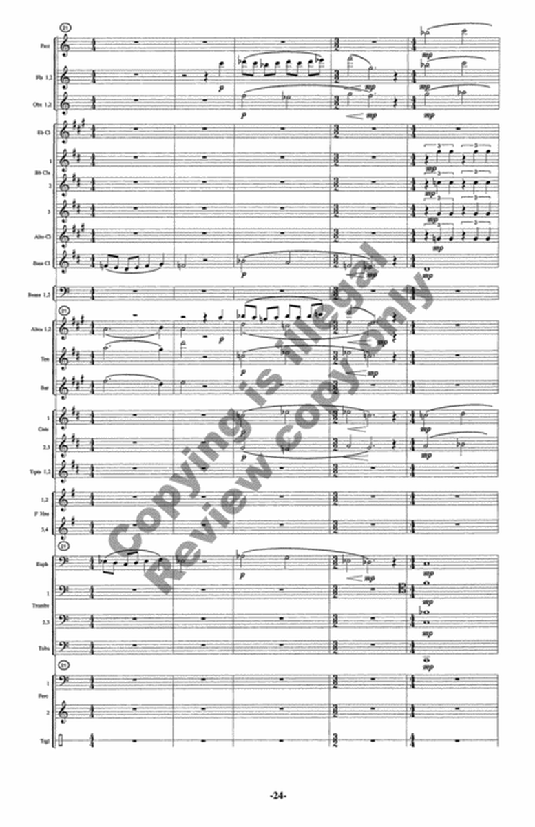 Short Symphony for Band (Additional Full Score)