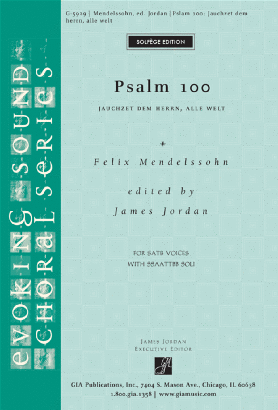 Psalm 100 Psalm 100 4-Part scores gallery preview page 1