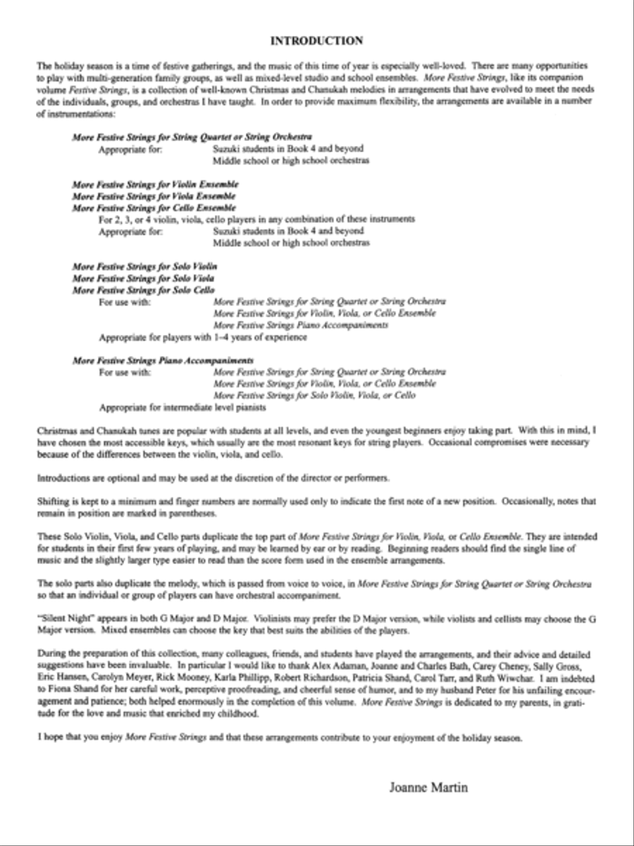 More Festive Strings for Solo Instruments Viola Solo scores gallery preview page 8