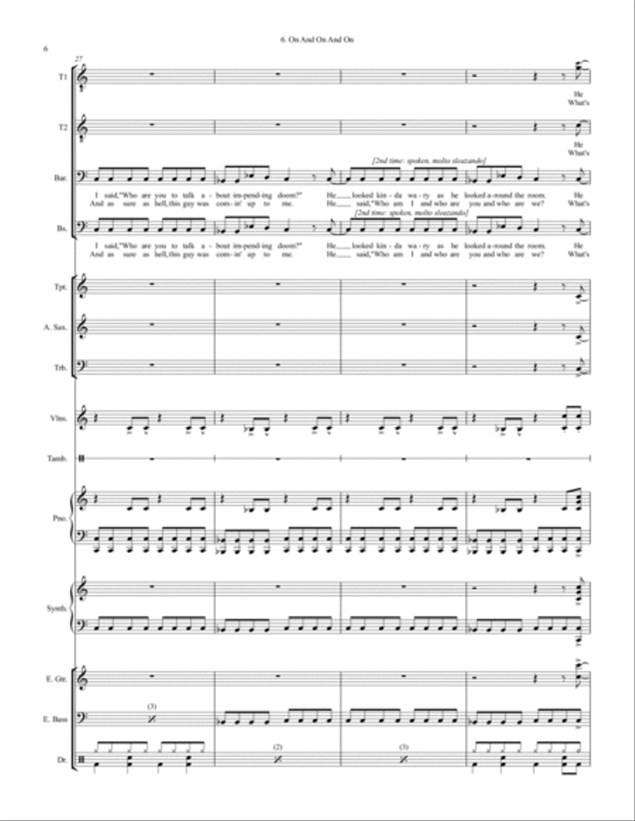 On And On And On Large Ensemble scores gallery preview page 6