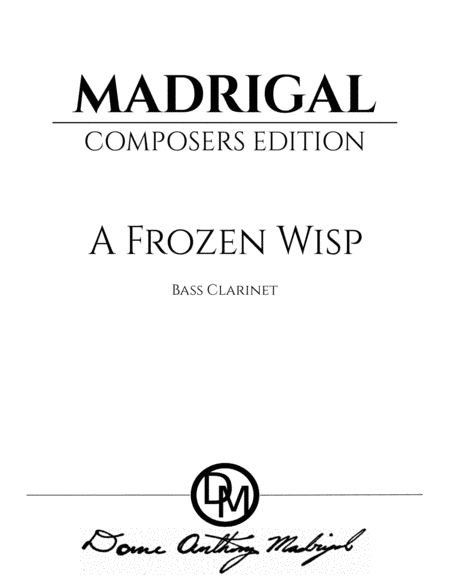 A Frozen Wisp - Bass Clarinet image number null