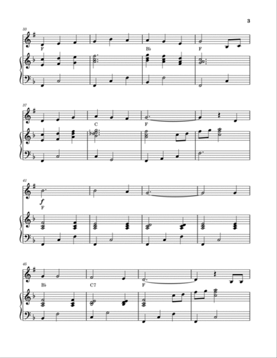 My Wild Irish Rose (Trumpet and Piano) B-Flat Trumpet scores gallery preview page 3
