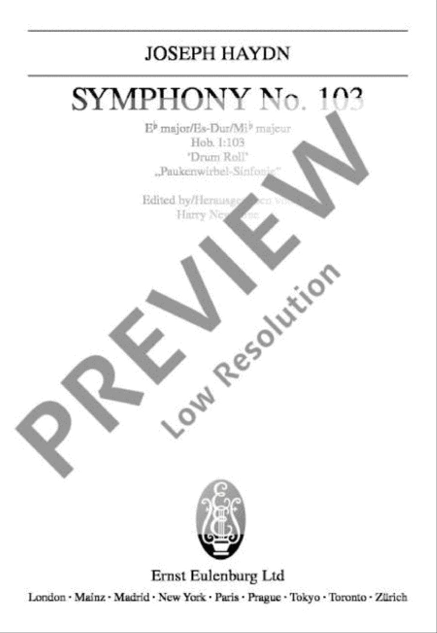 Symphony No. 103 Eb major 