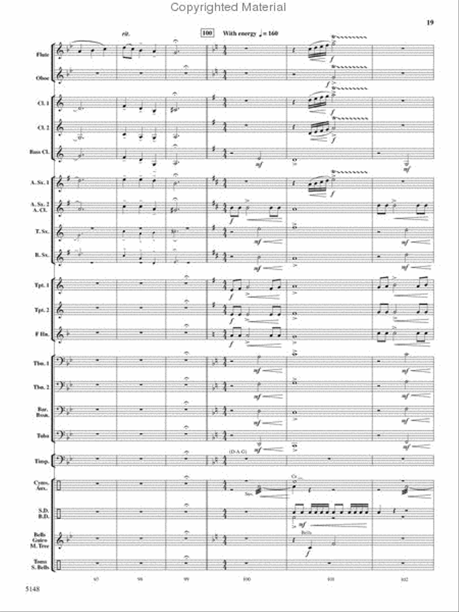 Fire Dance Fire Dance Concert Band scores gallery preview page 18