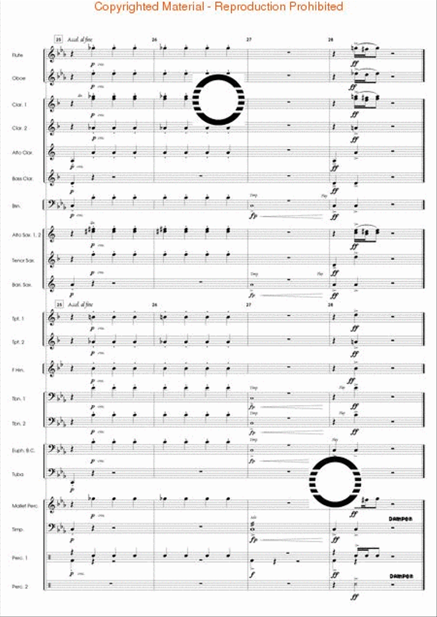 Peer Gynt Suite No. 1 Concert Band scores gallery preview page 28