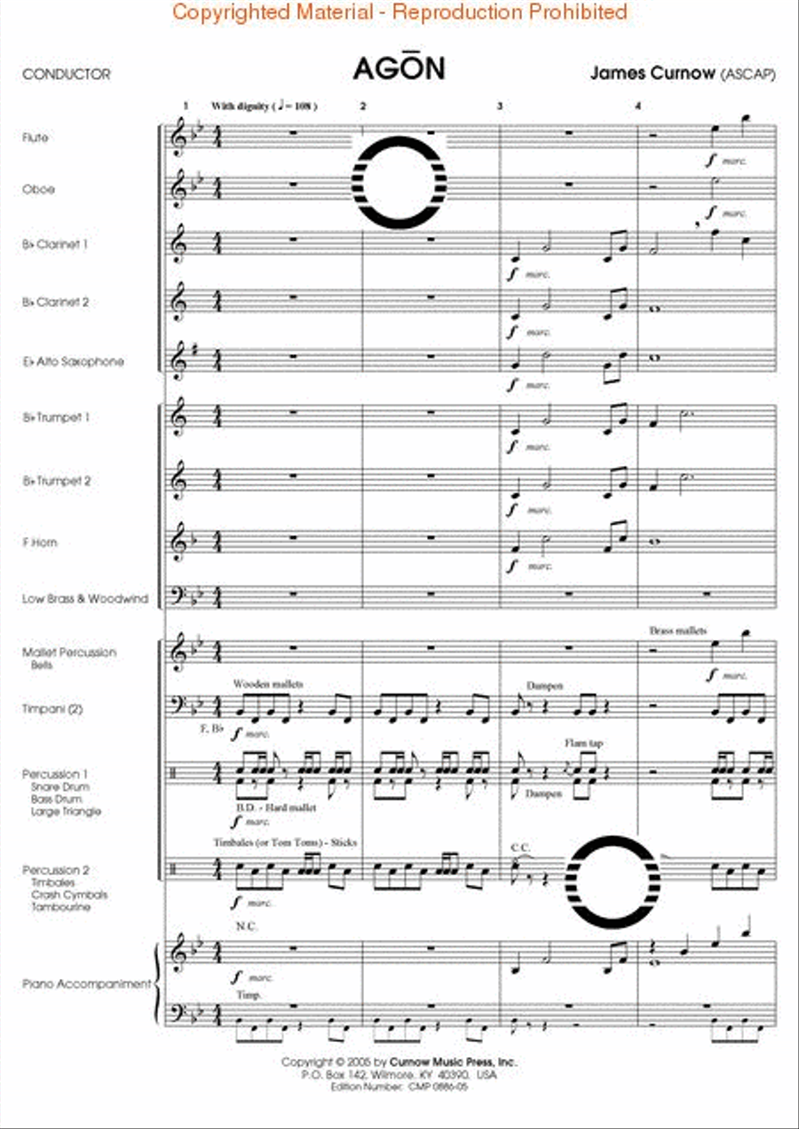 Agon Concert Band scores gallery preview page 2