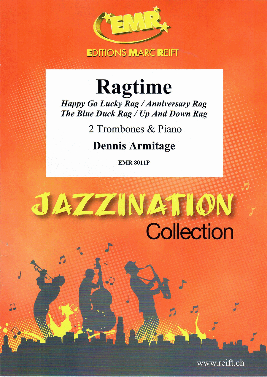 Ragtime Trombone Duet scores gallery preview page 1