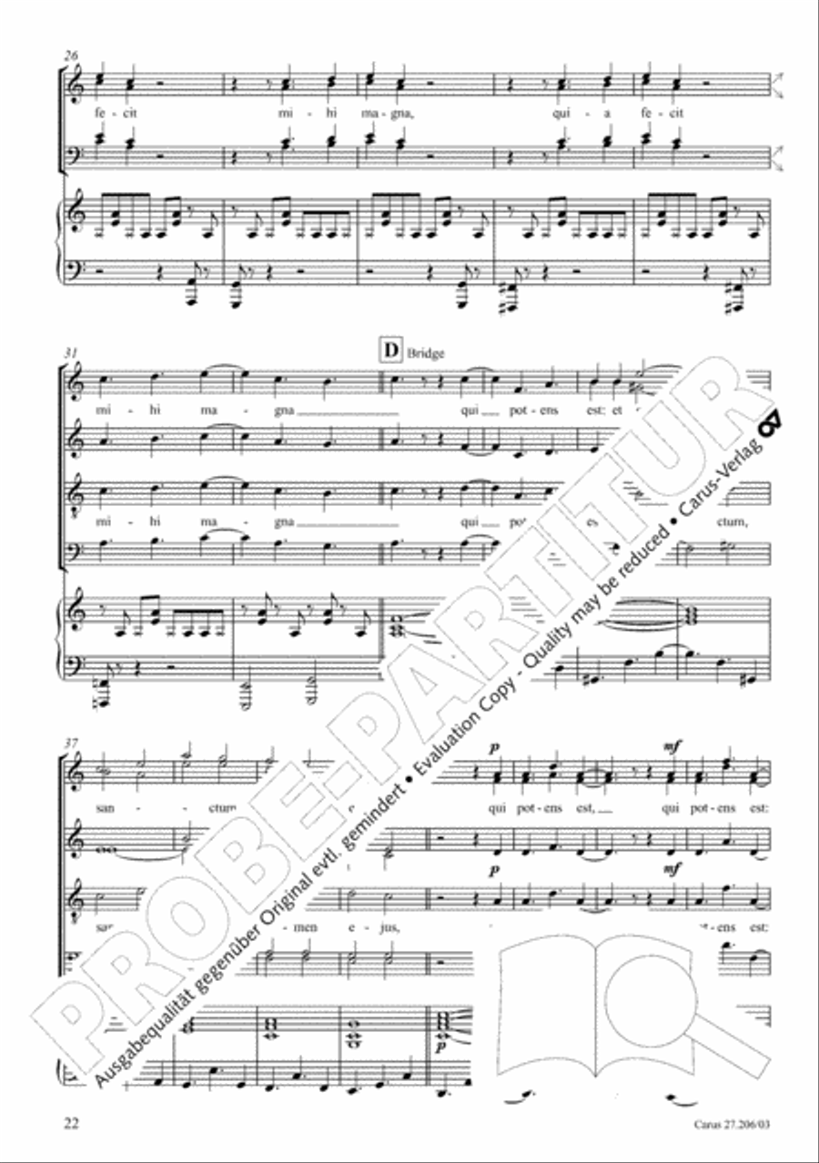 Magnificat 4-Part scores gallery preview page 23