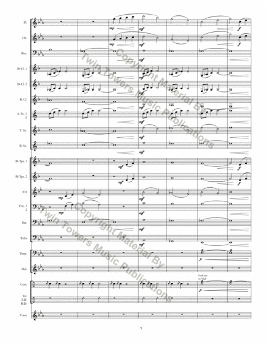 Chorale Prelude: I Want Jesus To Walk With Me Concert Band scores gallery preview page 6