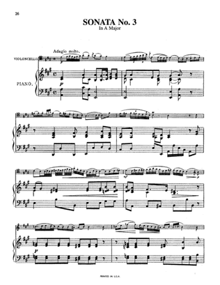 Book cover for Boccherini: Three Sonatas for Cello and Piano