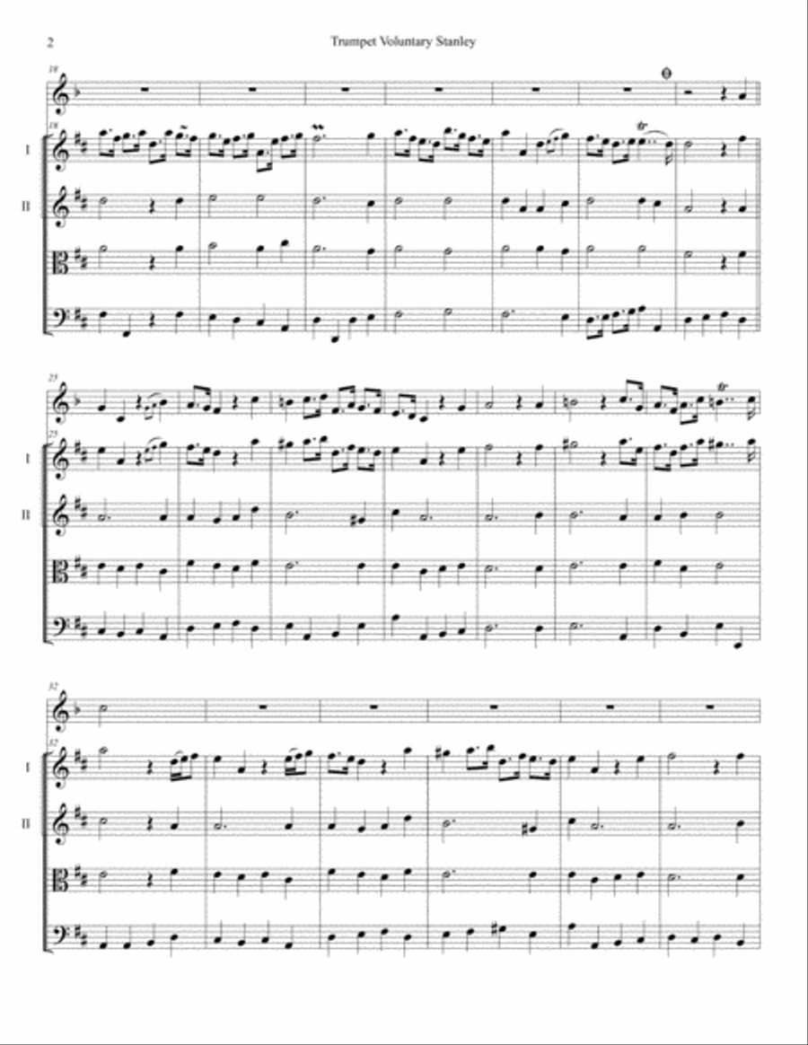 Trumpet Voluntary Stanley Brass Ensemble scores gallery preview page 3