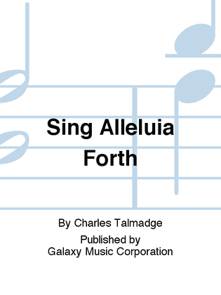 Book cover for Sing Alleluia Forth