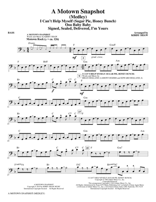 A Motown Snapshot (Medley) - Bass