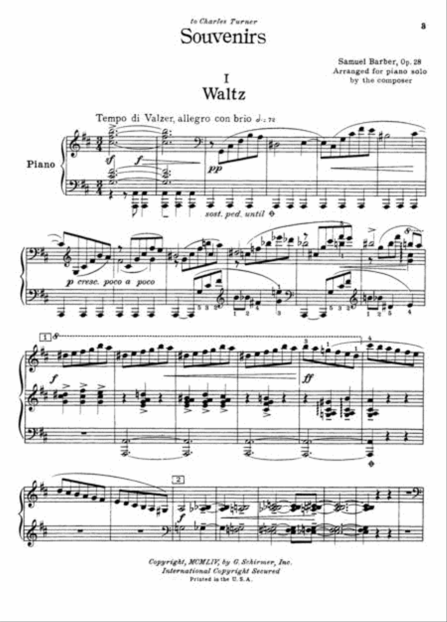 Souvenirs Piano Solo scores gallery preview page 2