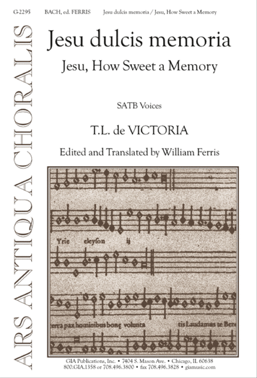 Jesu dulcis memoria 4-Part scores gallery preview page 1