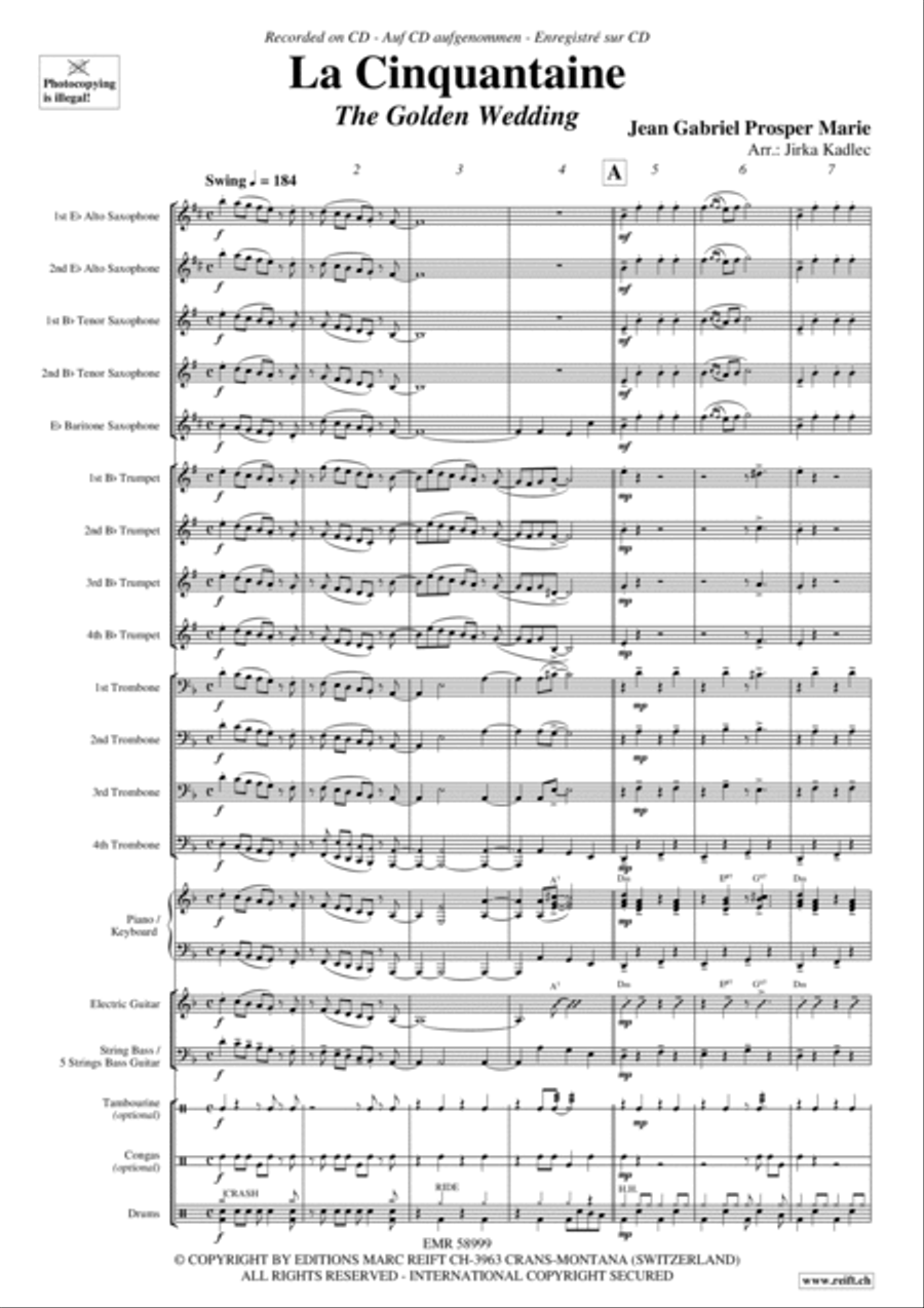 La Cinquantaine Big Band scores gallery preview page 3