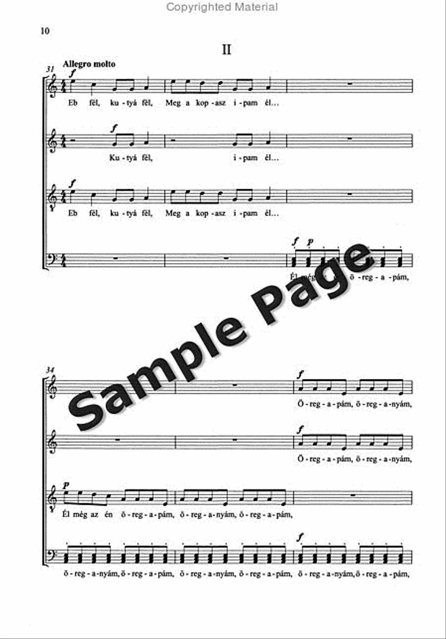 Kallai Kettos/Double Dance from Kallo 4-Part scores gallery preview page 11