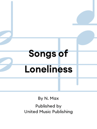 Book cover for Songs of Loneliness