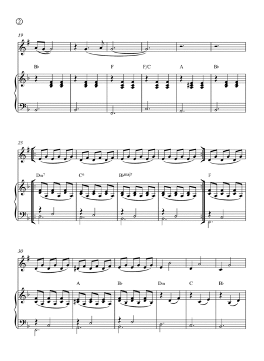 Je Te Laisserai Des Mots B-Flat Clarinet scores gallery preview page 2