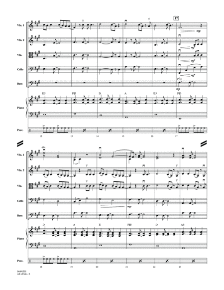 All of Me - Conductor Score (Full Score)