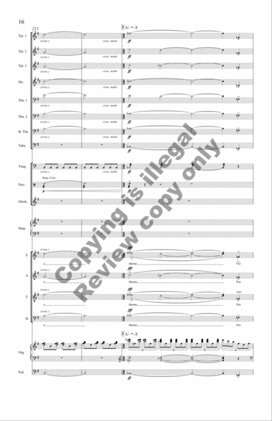 The Snow Lay On the Ground (Brass Octet Score)