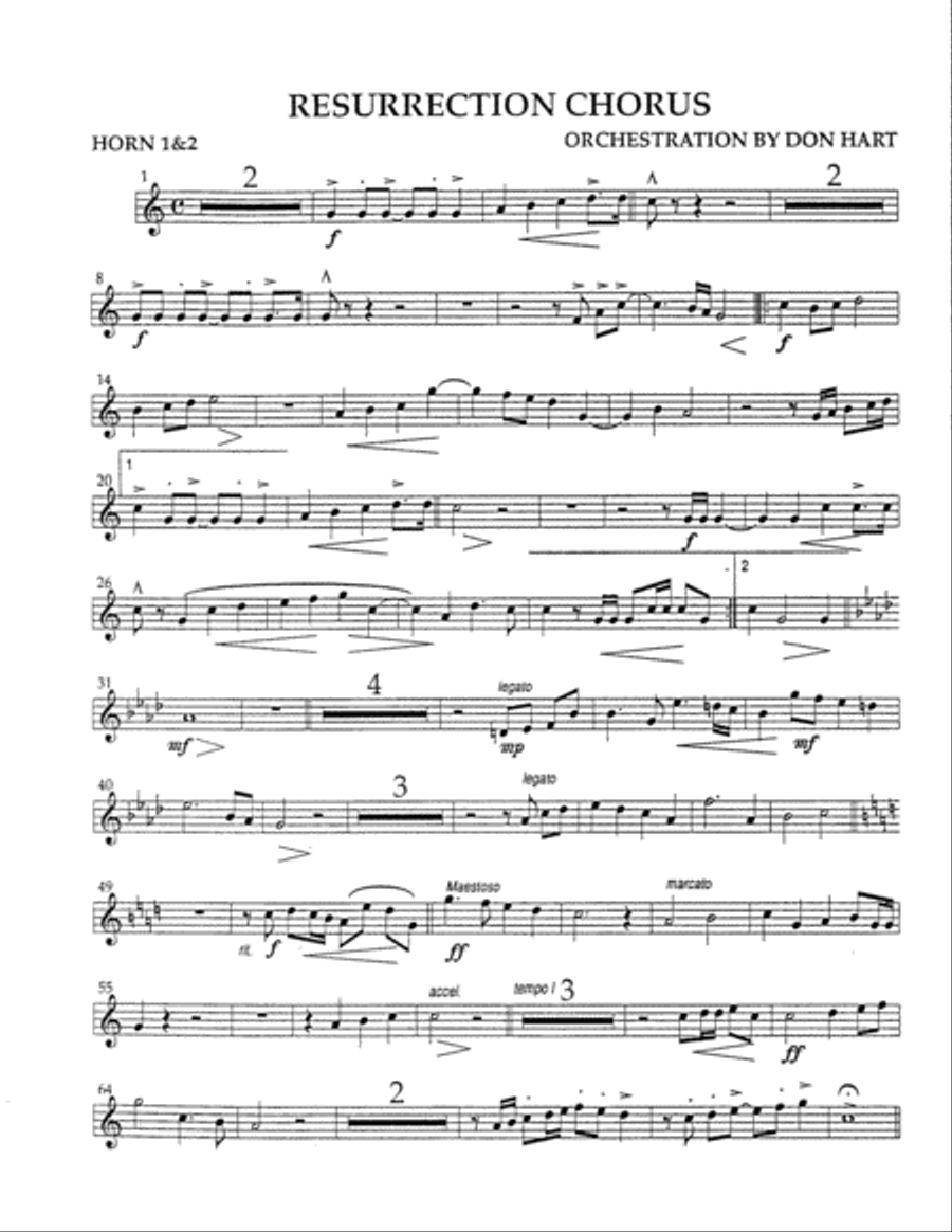Resurrection Chorus Choir scores gallery preview page 2