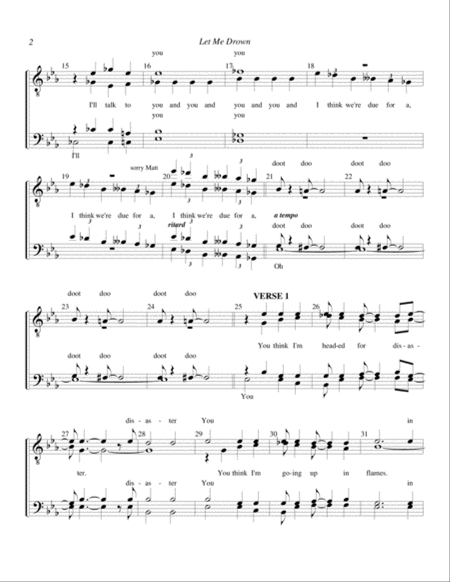 Let Me Drown Let Me Drown TTBB scores gallery preview page 2