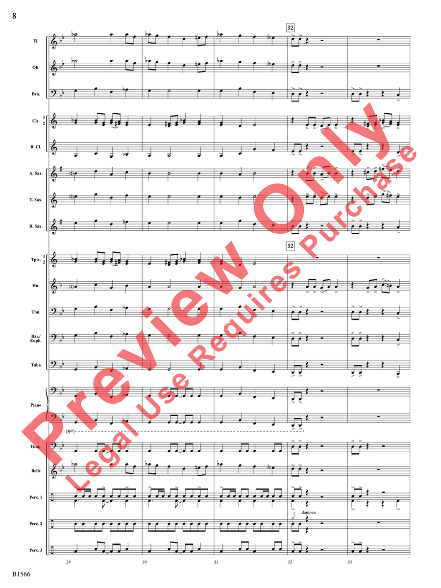 Shadows Unleashed Concert Band scores gallery preview page 9