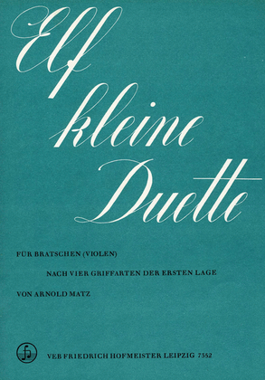 Book cover for 11 kleine Duette