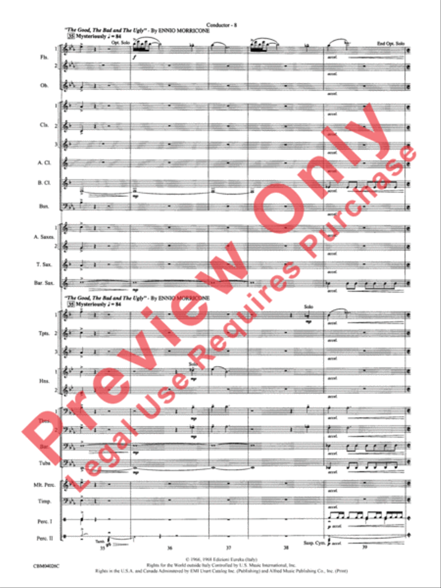 Go West! Concert Band scores gallery preview page 11