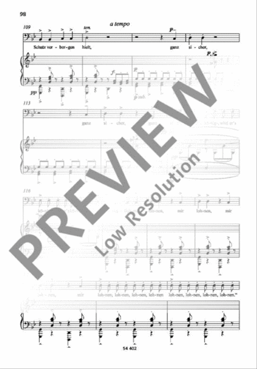 Szene des Bauern Baritone Voice scores gallery preview page 10
