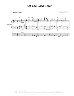 Book cover for Let The Lord Enter (Vocal Quartet - (SATB)