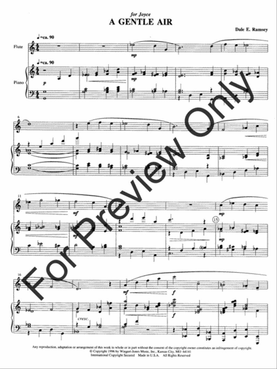 Gentle Air Gentle Air Flute Solo scores gallery preview page 4