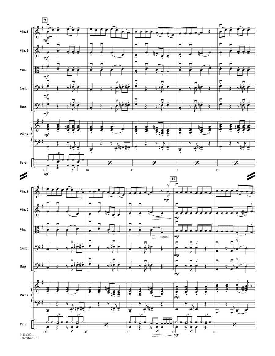 Centerfold - Full Score Orchestra scores gallery preview page 3