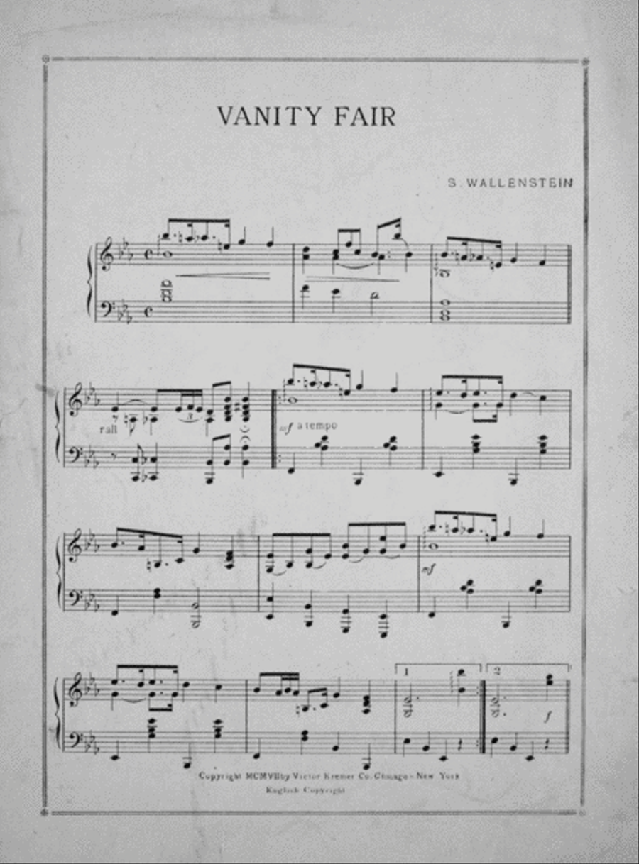 Vanity Fair. Intermezzo Dance Piano Solo scores gallery preview page 2