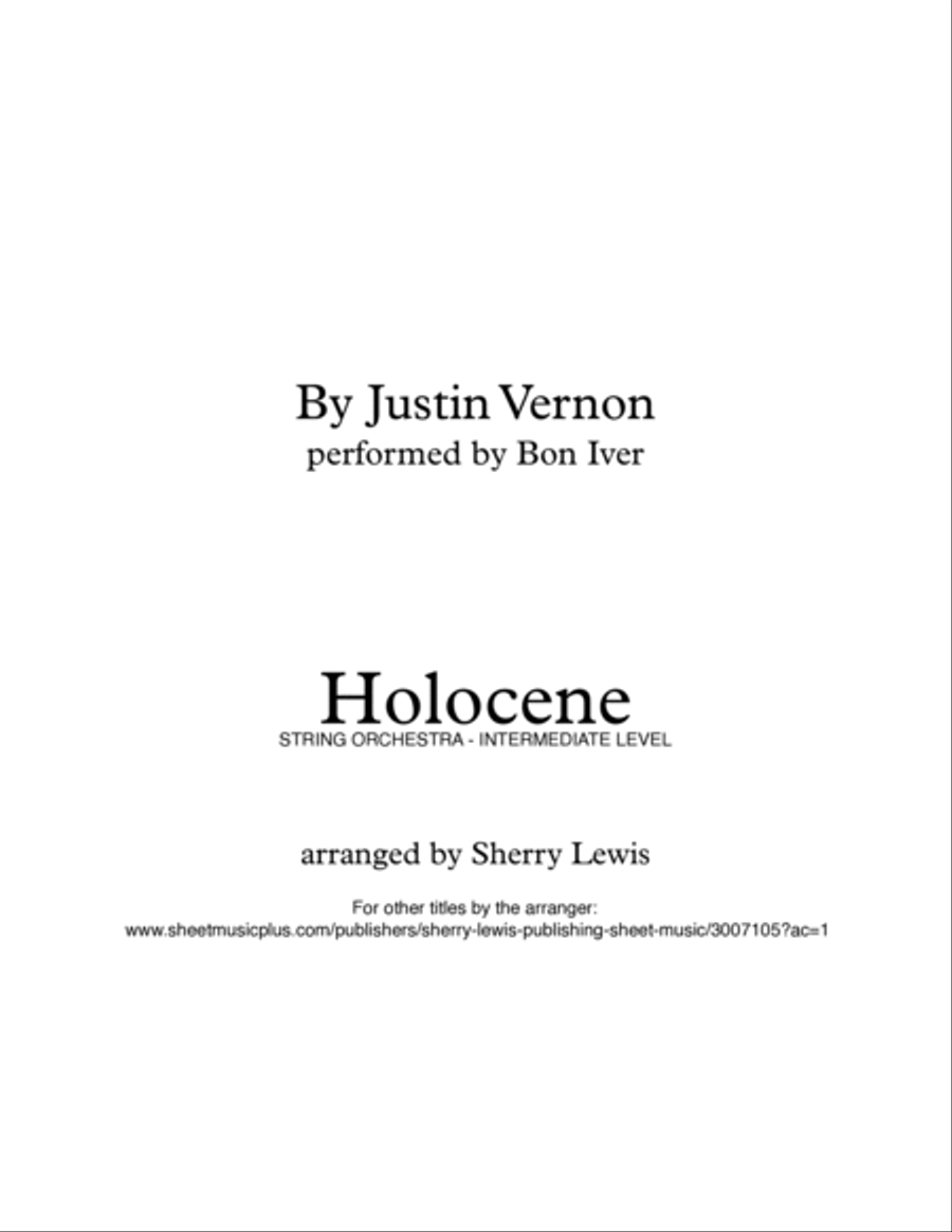 Holocene String Orchestra scores gallery preview page 2
