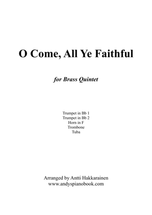 Book cover for O Come, All Ye Faithful - Brass Quintet