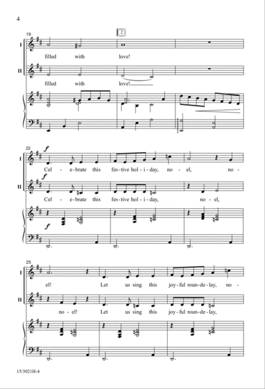 A Holiday Roundelay 2-Part scores gallery preview page 4