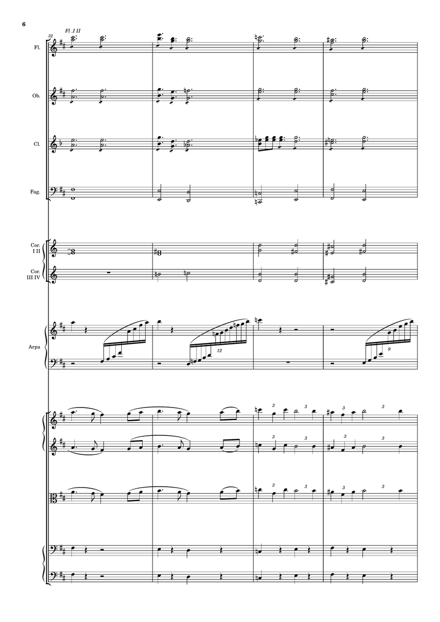 Tchaikovsky - Swan Lake (ballet), Op.20 Act II No.10 Scène in B Minor - Original Orchestra Score Full Orchestra scores gallery preview page 6