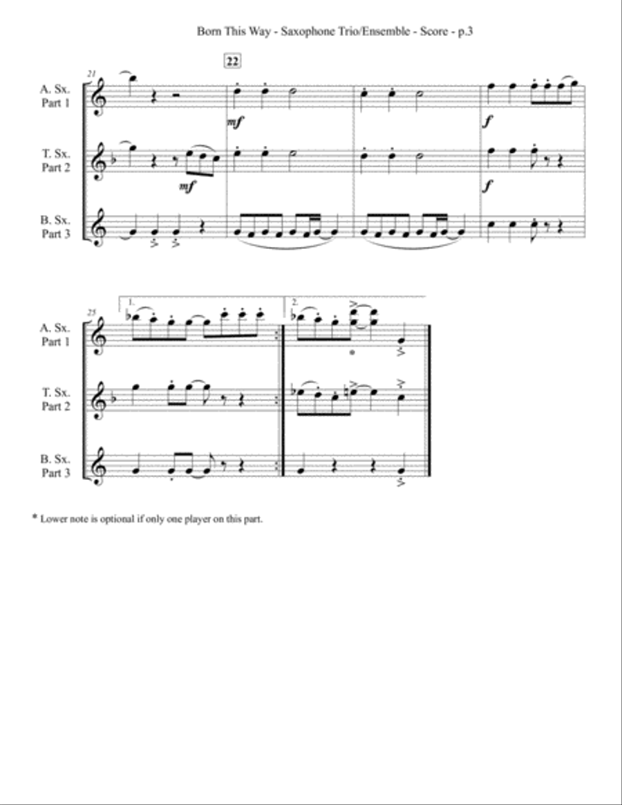 Born This Way Small Ensemble scores gallery preview page 4