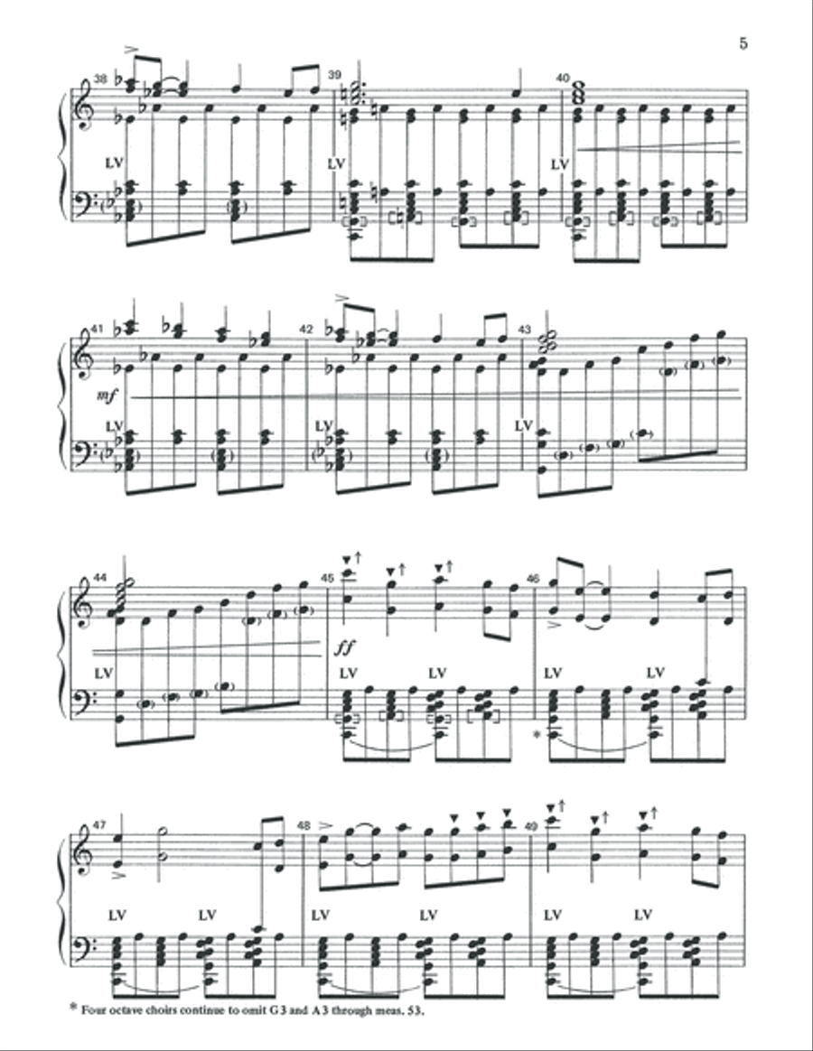 A Song of Gladness 5-Octaves scores gallery preview page 5