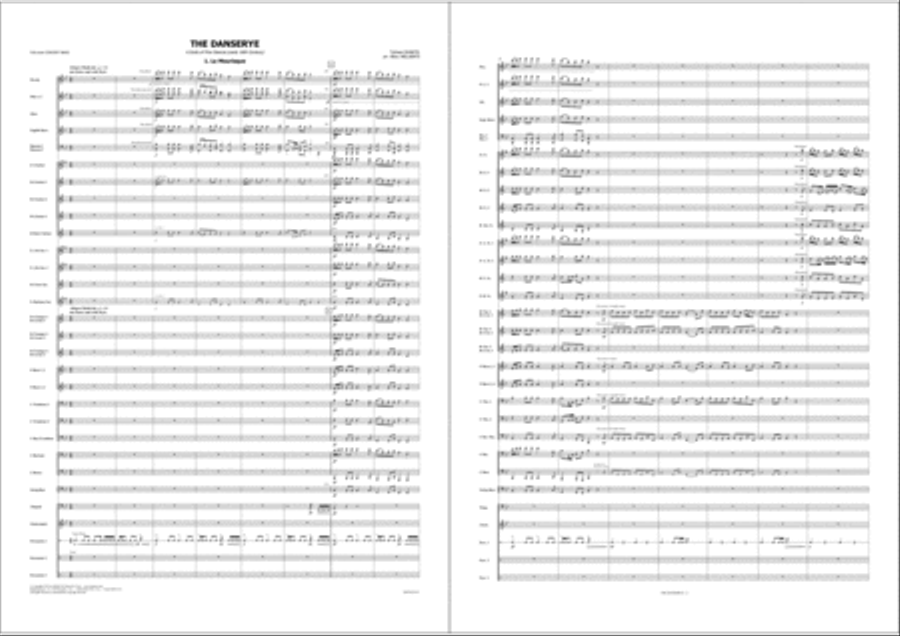 The Danserye Concert Band scores gallery preview page 3