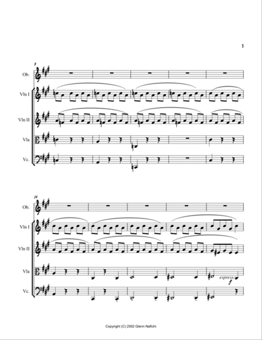 Song for Mom Chamber Orchestra scores gallery preview page 3