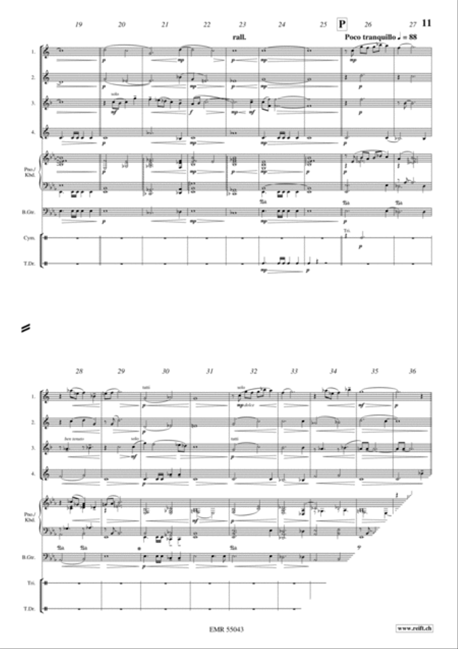 Five Pieces From Kingdom Come: Deliverance Saxophone Quartet scores gallery preview page 9
