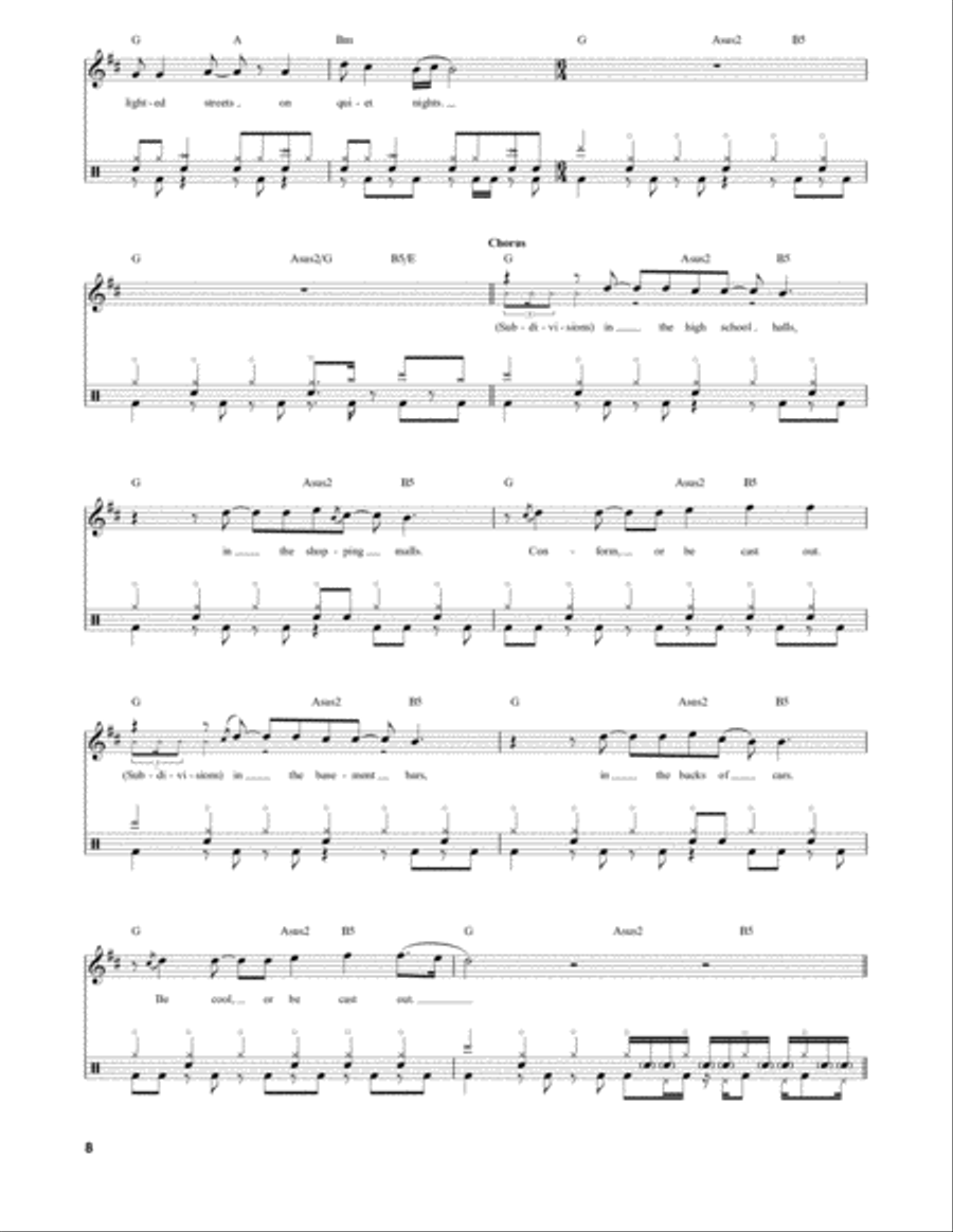 Subdivisions Drum Set scores gallery preview page 8