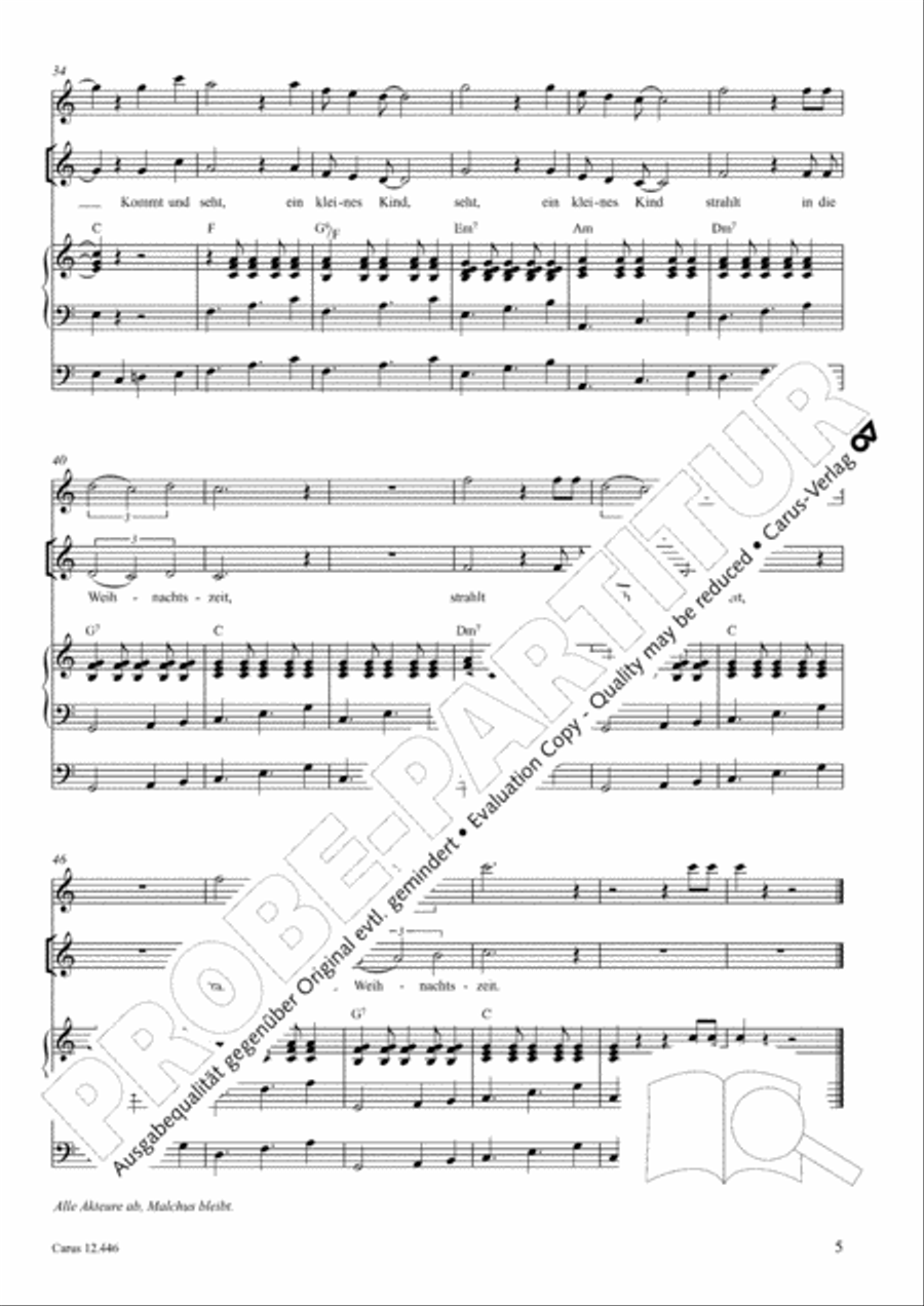 Die Freude dieser Zeit Children's Choir scores gallery preview page 6