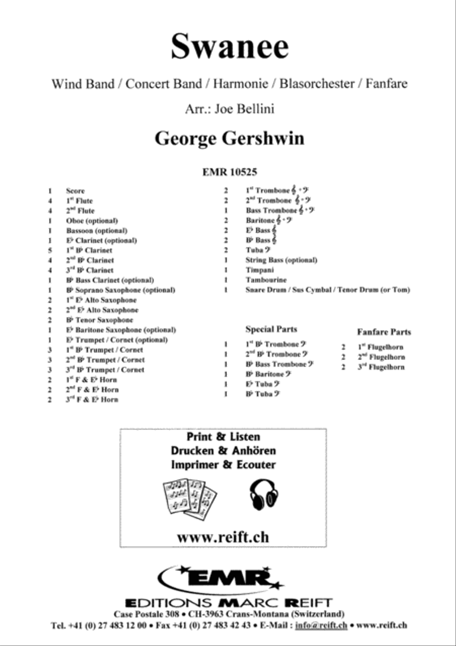 Swanee Concert Band scores gallery preview page 2